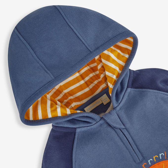 英國 JoJo Maman BeBe - 幼/兒童超優質100%純棉長袖連帽上衣/帽T-小獅王