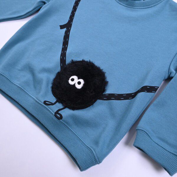 日本 Baby Room - 裏毛小妖精口袋長袖上衣-豆沙紅