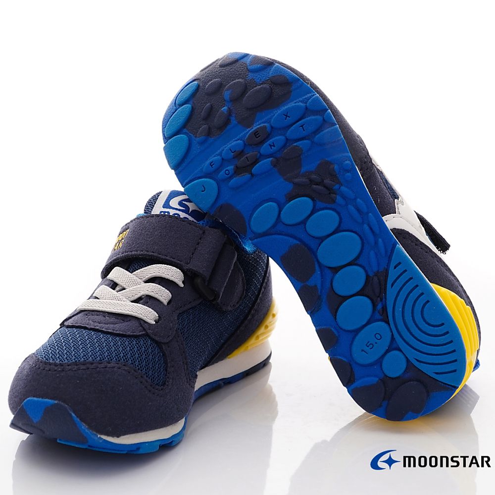 Moonstar日本月星 - HI系列十大機能運動鞋(中小童款)-深藍