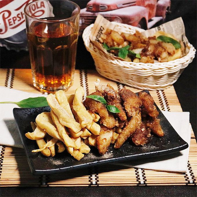 龍鹽酥雞-海味綜合包-甜不辣180g/魷魚120g/胡椒鹽3g/包