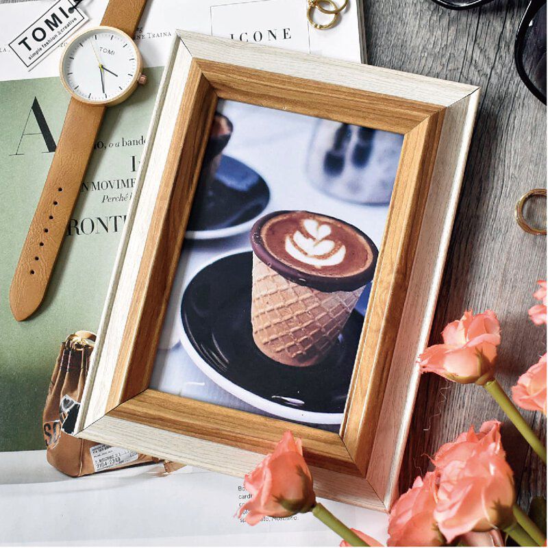 TROMSO - 巴黎撞色木紋4X6相框-原木