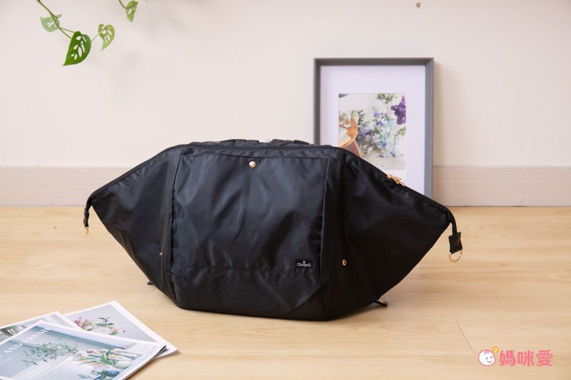 日本 Chepeli - 超大容量保冷購物袋/背包(可套購物籃)-時尚黑-35L/耐重15kg