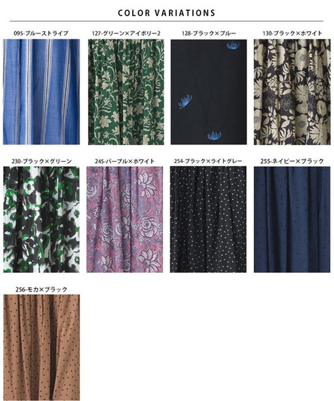 日本 OMNES - 100%印度棉 夏日透氣長裙-深藍底黑點