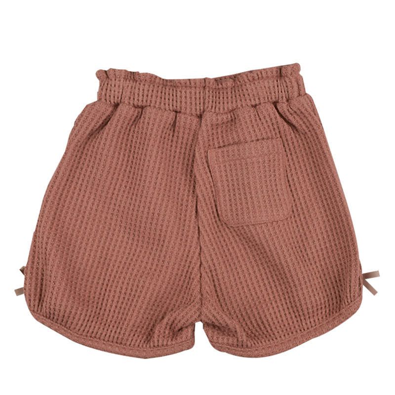 akachan honpo - 短褲 華夫格-咖啡色