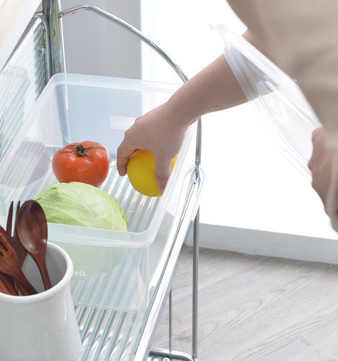 家窩 - MIT 沛諾思蔬果雙層瀝水保鮮盒 (6.2L)-3入