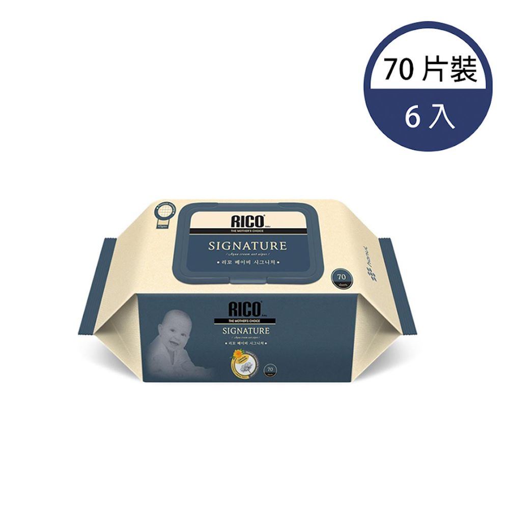 金盞花有機天然特厚款濕紙巾(Signature-70抽)－6入
