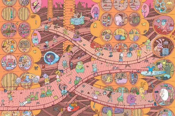 奇幻小鎮大發現(無字繪本視覺思考學習套組)全三冊