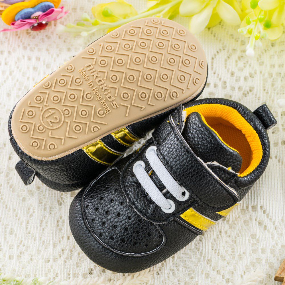 nikokids - 軟Q底學步鞋-黑色(SG571)