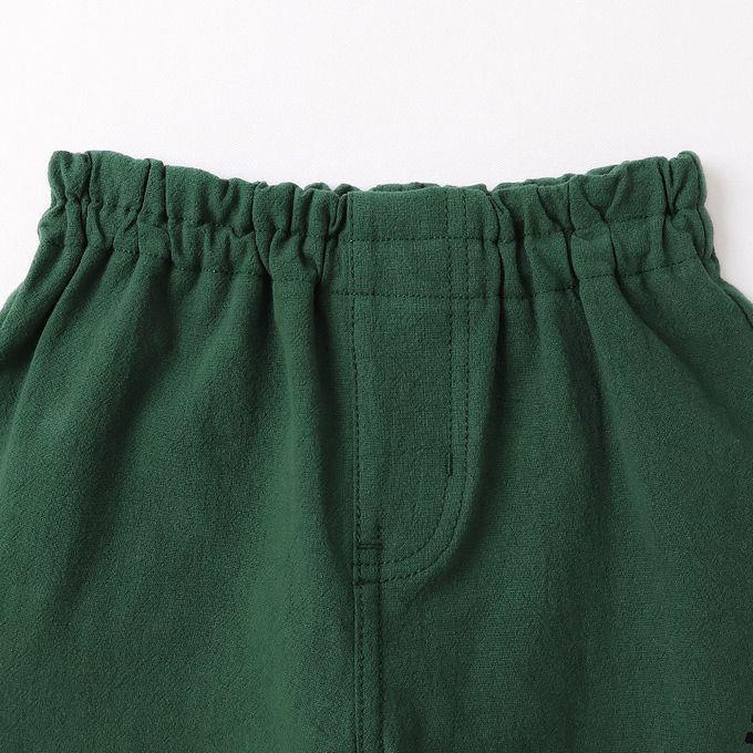 日本 ZOOLAND - 100%棉 水果切片印花舒適短褲-奇異果