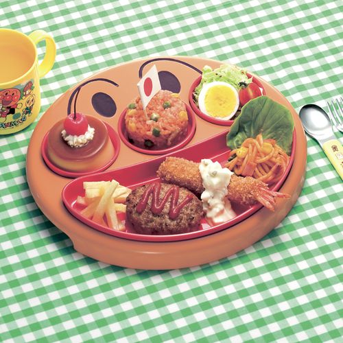 大臉分隔餐盤組(附蓋)