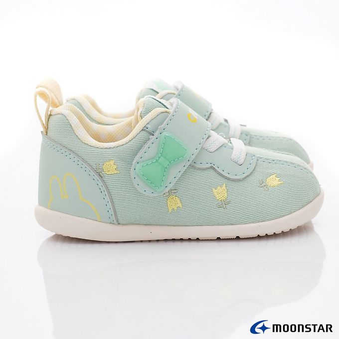Moonstar日本月星 - 赤子心系列寶寶學步機能鞋-CRB1417綠(寶寶段)-學步鞋-綠