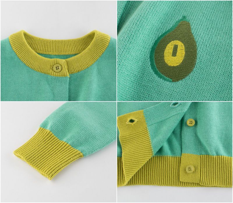 長袖針織外套-桃子-粉紅色