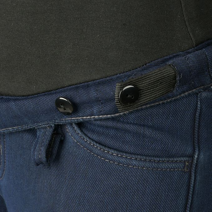 akachan honpo - 柔軟褲（內裡天鵝絨）-深藍色