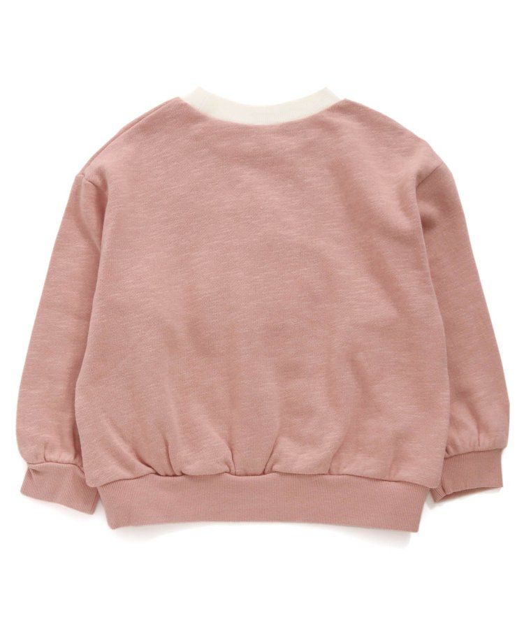 日本 apres les cours - 清爽學院風裏毛長袖運動衫-草綠