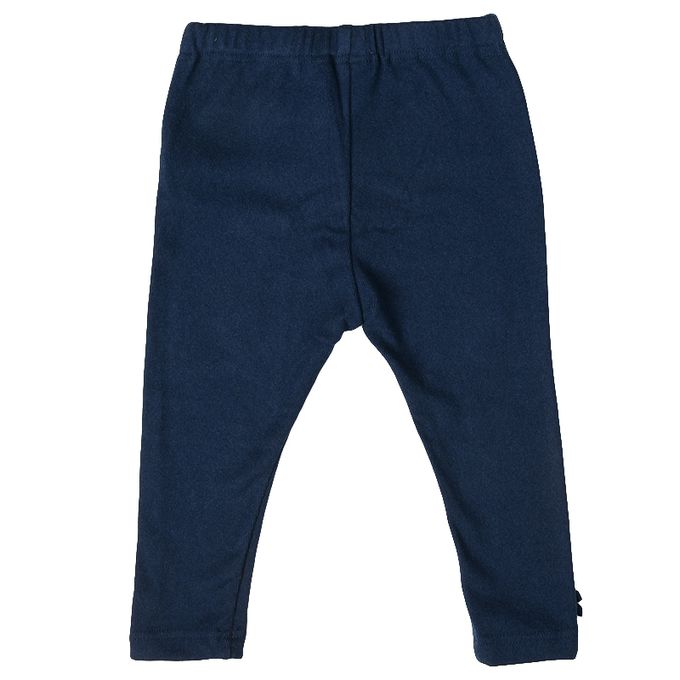 akachan honpo - 10分內搭褲-彈性雙面羅紋-深藍色