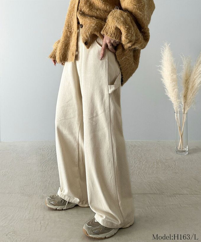 日本 Classical Elf - 超顯瘦厚磅百搭直筒褲-丹寧黑