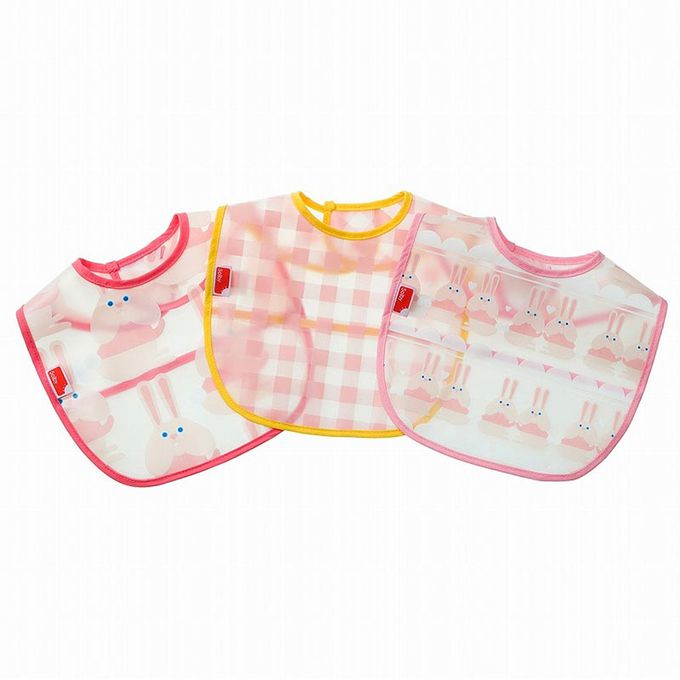 akachan honpo - 用餐圍兜3件組-兔子