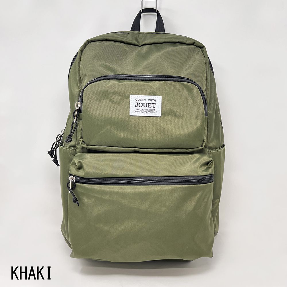 JOUET 防潑水輕質大容量後背包-軍綠色