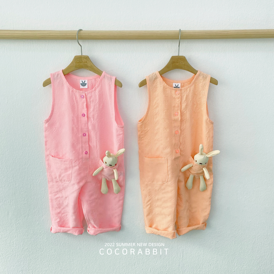 韓國 Coco rabbit - 兔子娃娃連身褲-橘