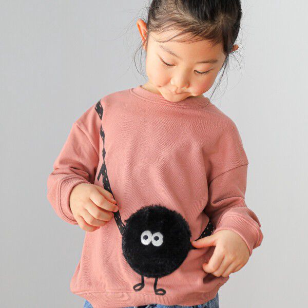 日本 Baby Room - 裏毛小妖精口袋長袖上衣-豆沙紅