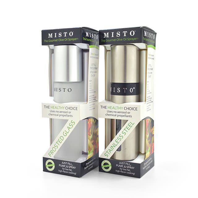 MISTO - 磨砂玻璃瓶霧狀噴油罐/噴油瓶 (直徑 5 x 高 19.6 cm)