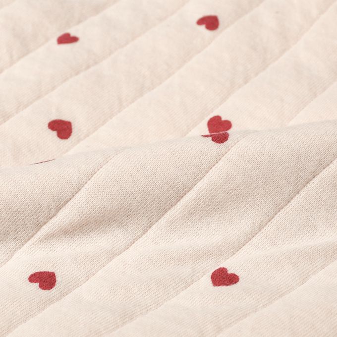 akachan honpo - 鋪棉夾克-滿版印花-象牙白色