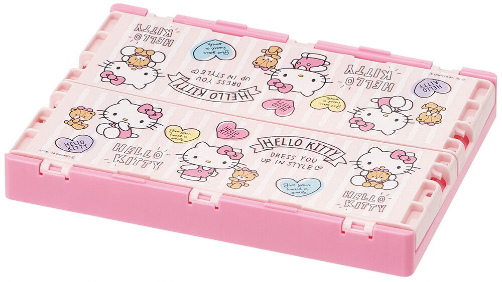 日本 SKATER 代購 - 可折疊收納箱-Hello Kitty (M(37x25x15cm))