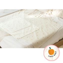 韓國 coco Lieto - 韓國製 4層防滲抗菌除臭竹纖維防水墊-小橘子