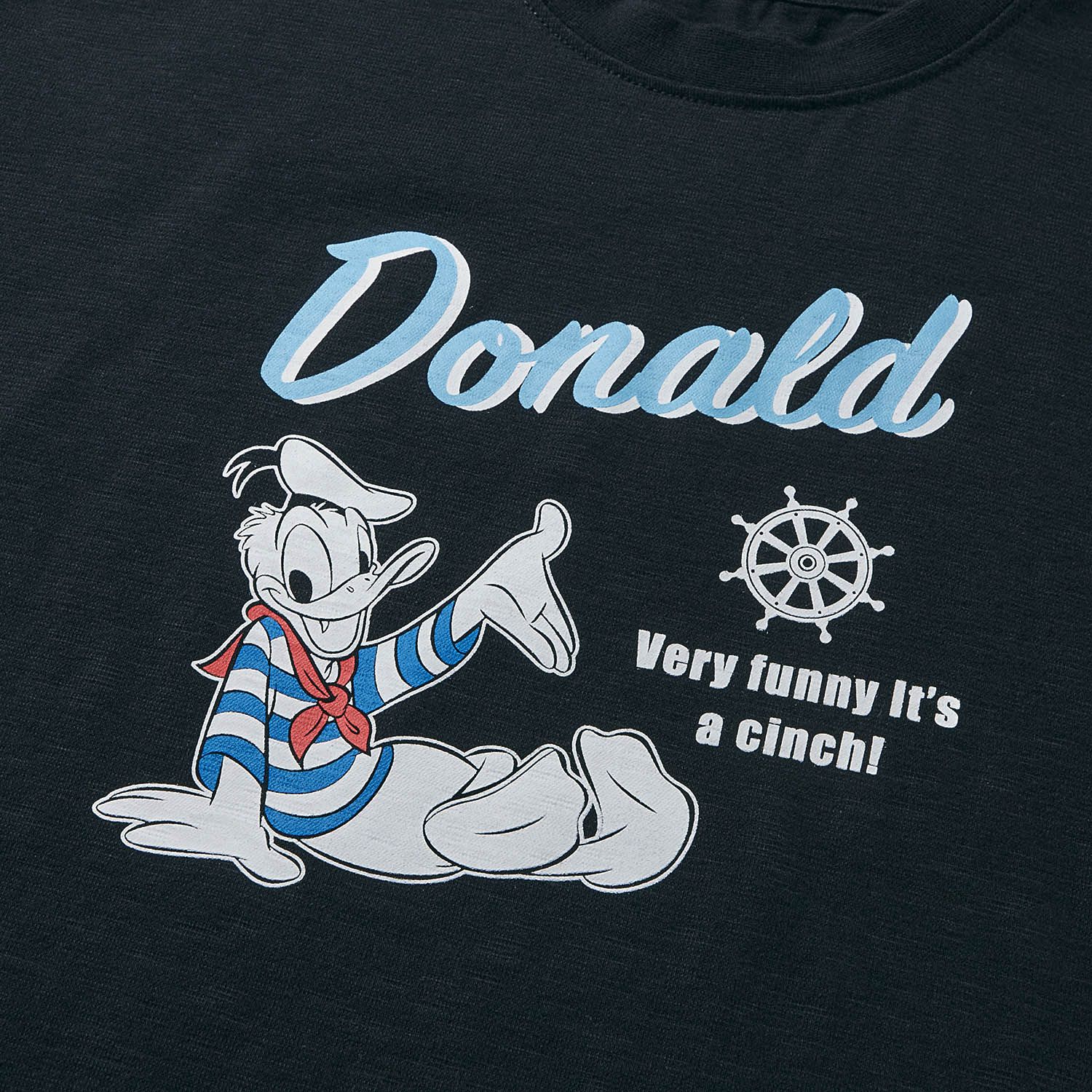 日本千趣會 - 迪士尼 純棉涼爽短袖家居服/睡衣-唐老鴨-深藍x灰