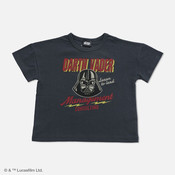 日本 Chil2 - 聯名款純棉短袖上衣-星際大戰B-黑