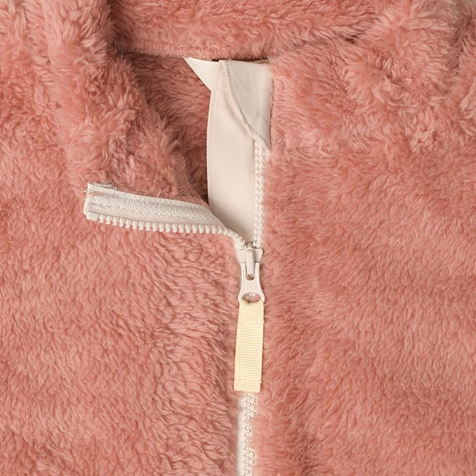 akachan honpo - 刷毛夾克-小貓口袋-粉紅色