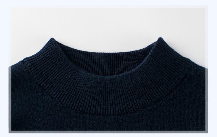 純棉毛線針織拼色上衣-熊熊-灰色