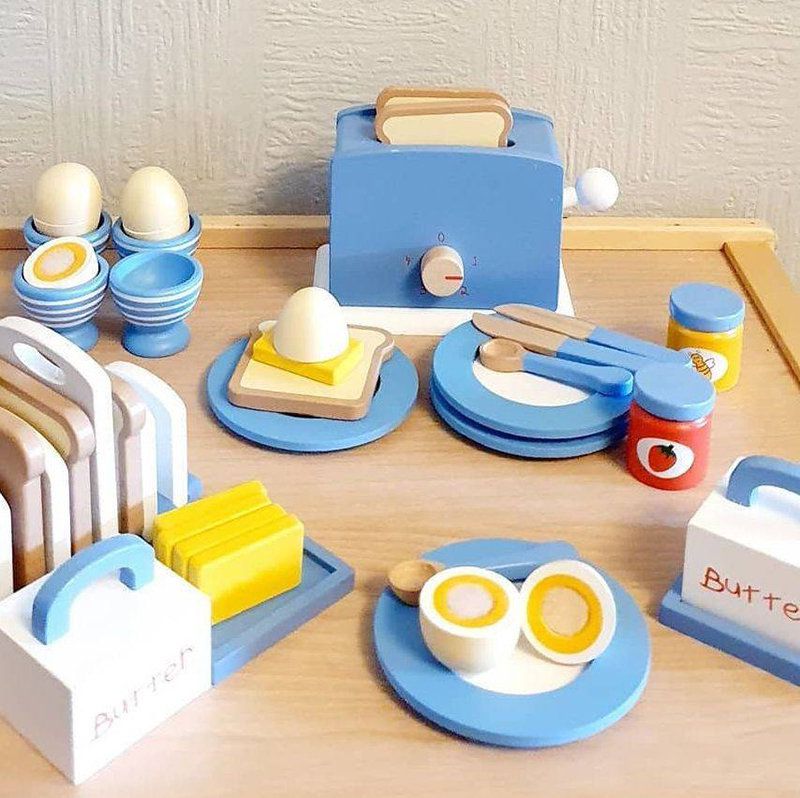 英國 JoJo Maman BeBe - 家家酒/角色扮演玩具_實木系列-美味早餐