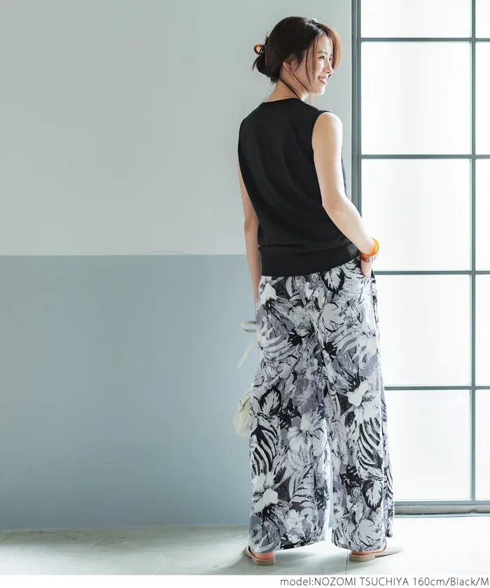 日本 COCA - 嫘縈混涼爽彈性無袖上衣-淺藍