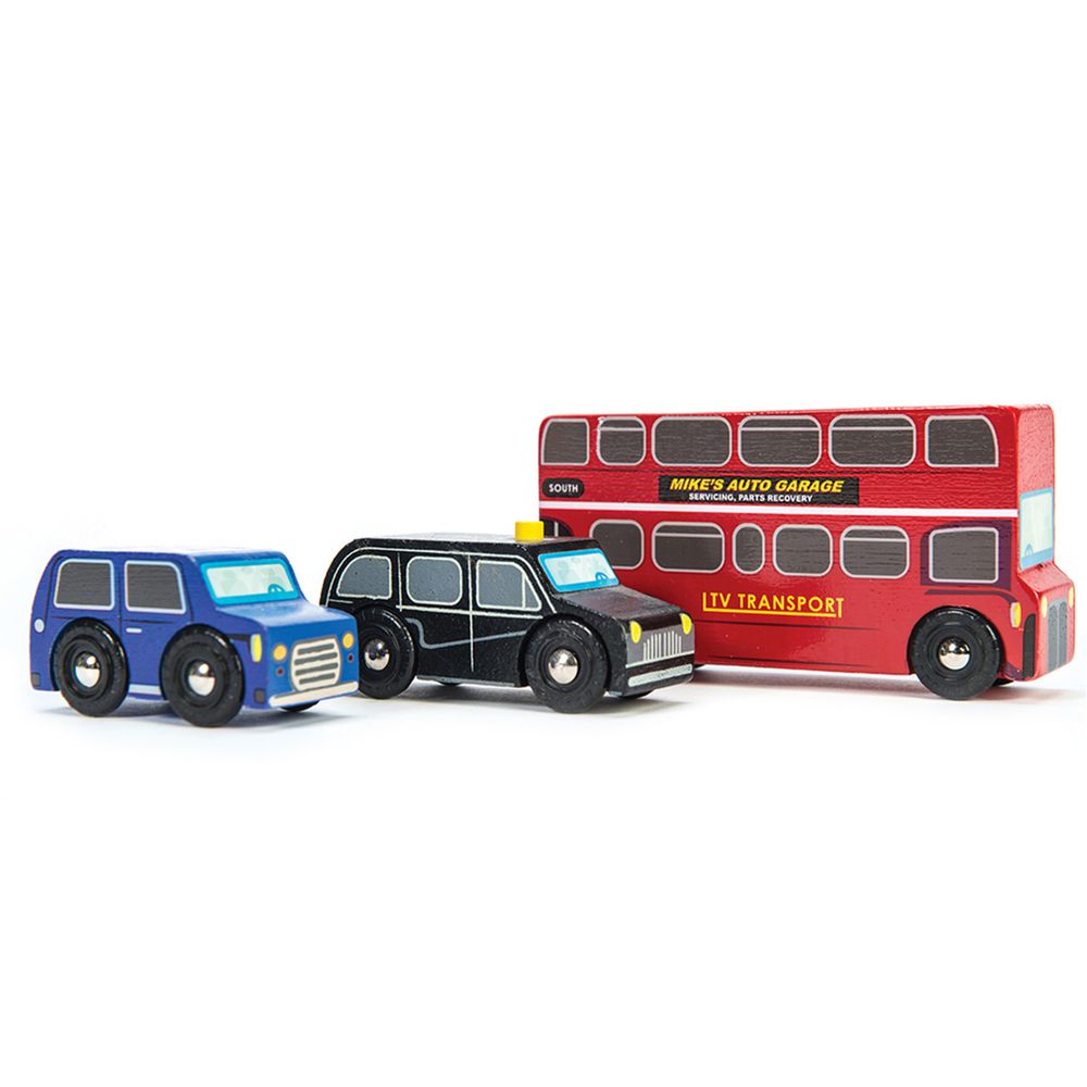 英國 Le Toy Van - 倫敦市區交通工具玩具組 (經典3入)