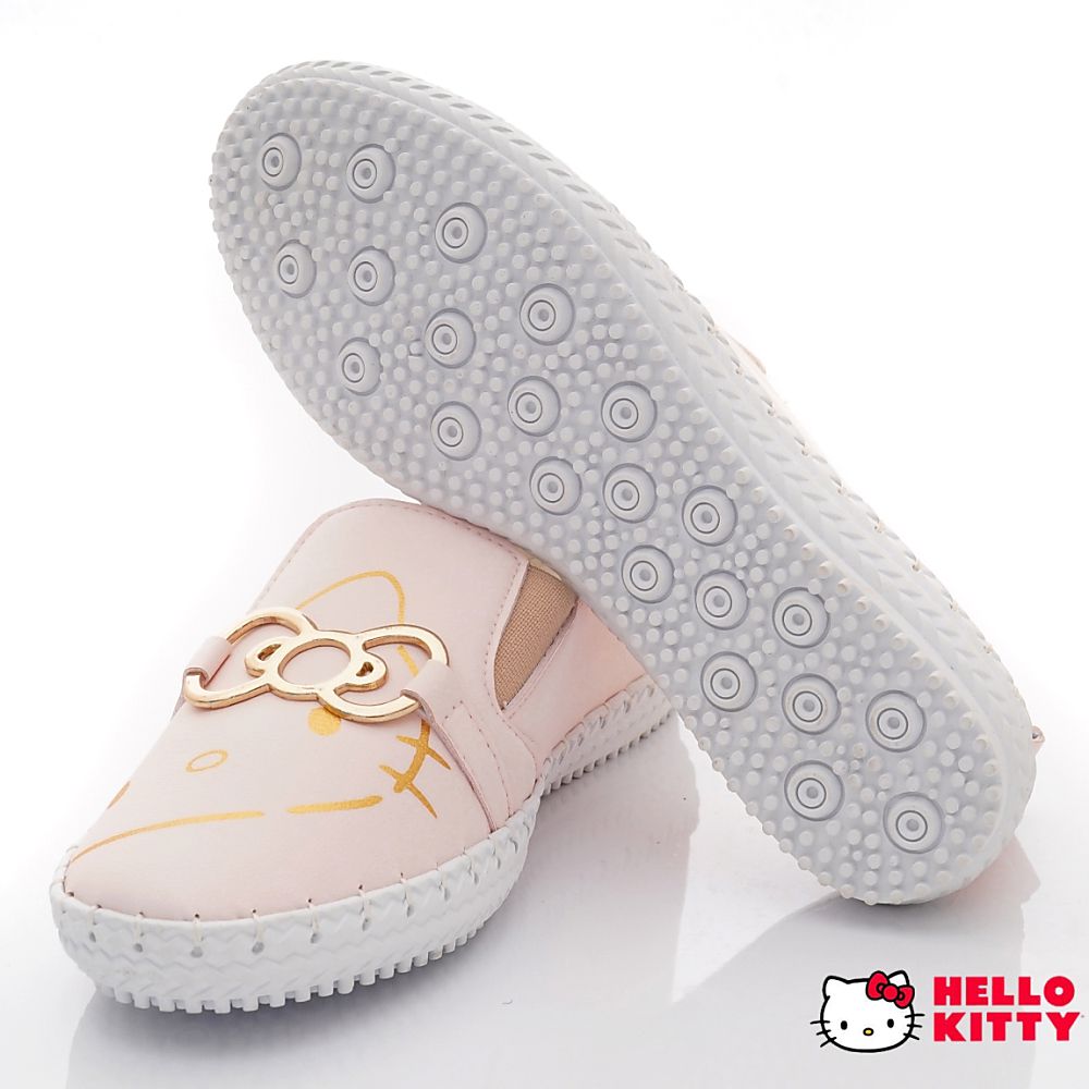 HELLO KITTY - 凱蒂貓皮質不對稱休閒鞋款(大童款)-粉