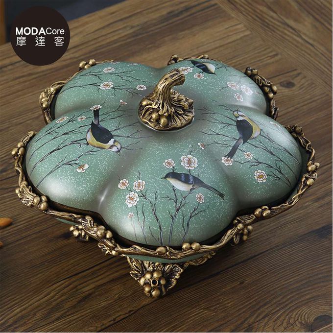MODACore 摩達客 - ◉春節開運招財◉高級. 歐式復古比翼雙飛糖果盒擺飾