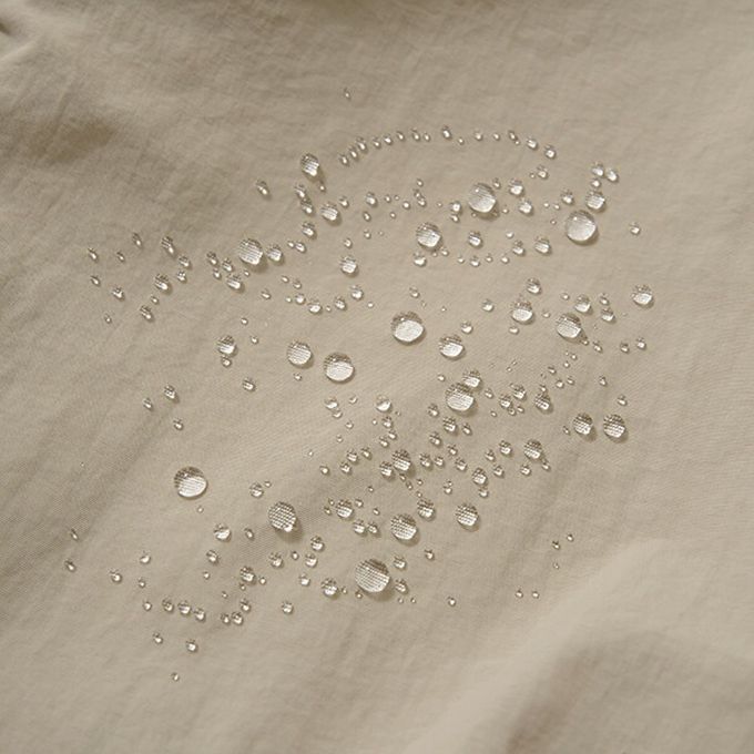 日本 b-ROOM - 防潑水 帥氣山系尼龍遮陽帽(可收納)-淺軍綠