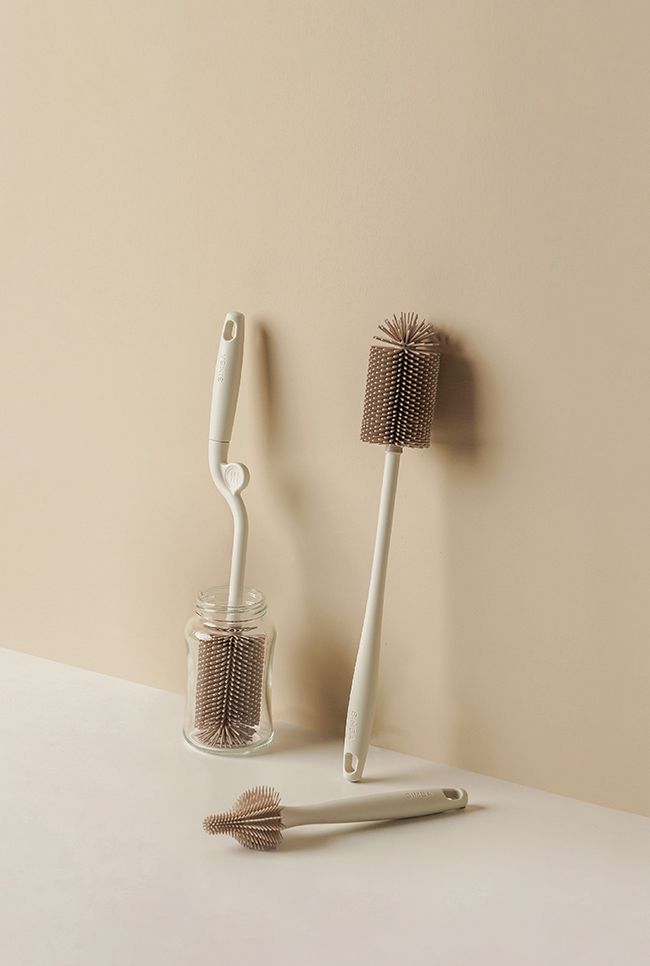 Simba 小獅王辛巴 - 超柔無垢白金矽膠奶瓶刷-小麥(米)