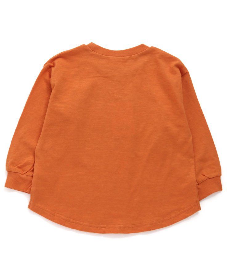 日本 BREEZE - [品牌週年限定]印花長袖上衣-打招呼-炭灰