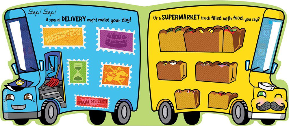 DELIVERY TRUCKS /外送車百科翻翻書-硬頁書