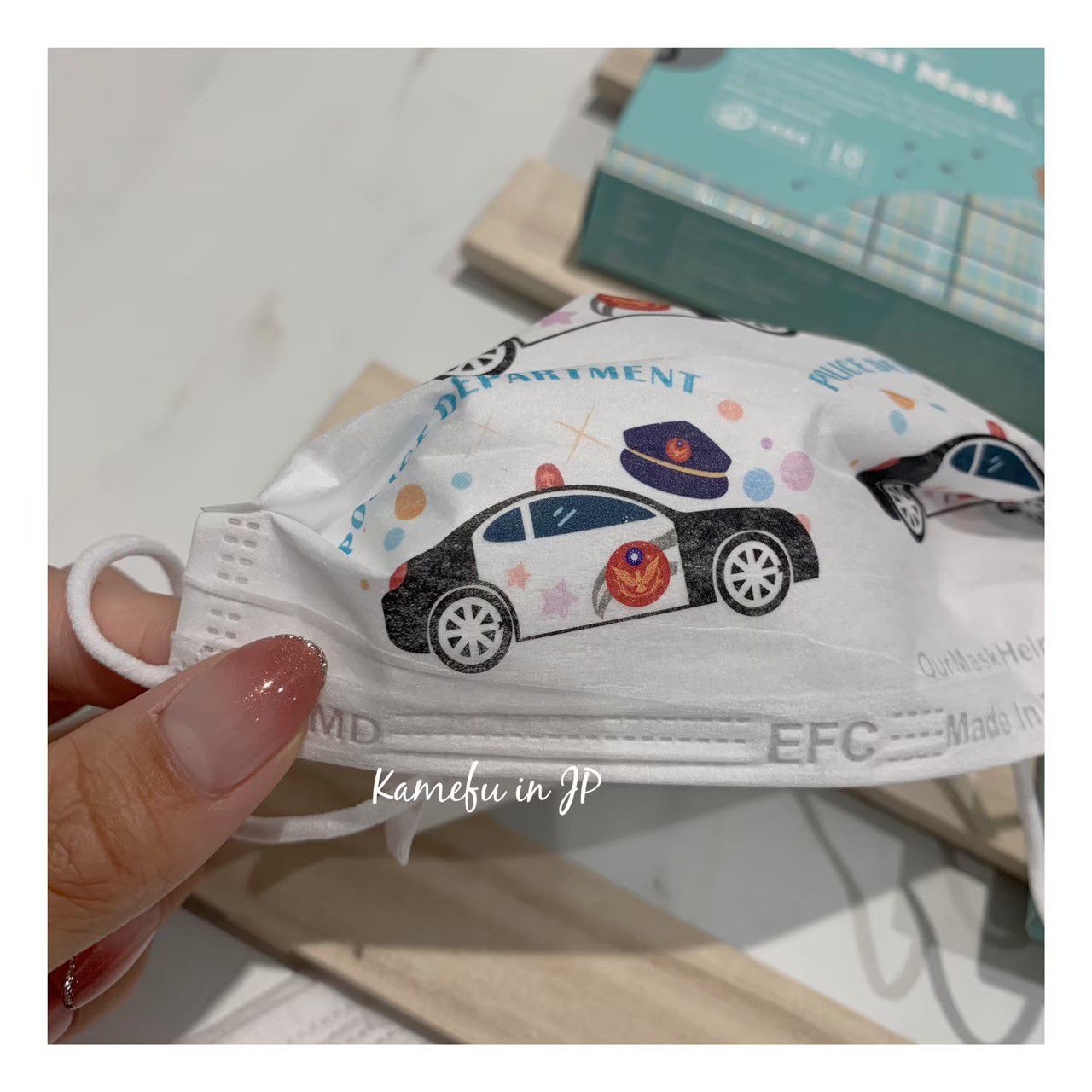 東野 - 車車系列台灣製/雙鋼印醫療級兒童口罩(拋棄式未滅菌)-消防車 (14.5×9cm)-10入/盒