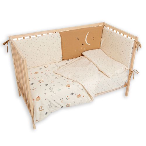 【bimbidreams】竹纖有機棉床圍 195x40x3cm(嬰兒床圍 寶寶防撞 安全防護 床邊護欄)-森林秘境