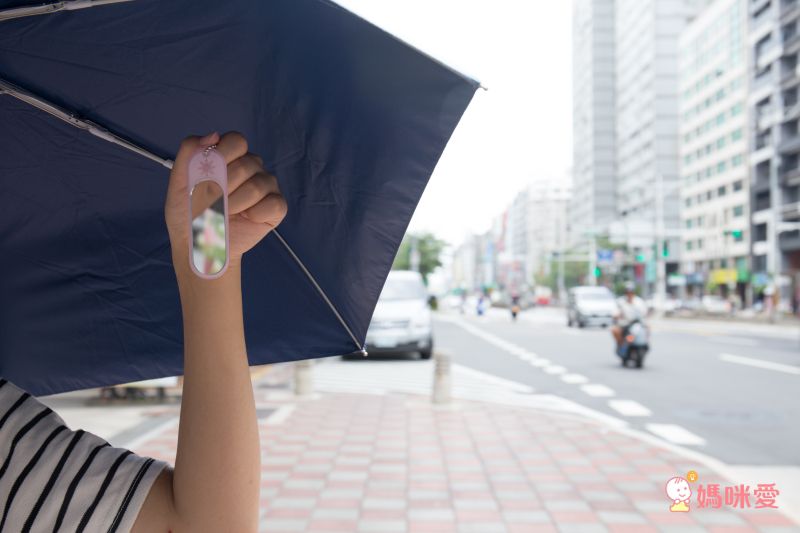 日本 kukka hippo - 紫外線強度檢測隨身化妝小鏡吊飾