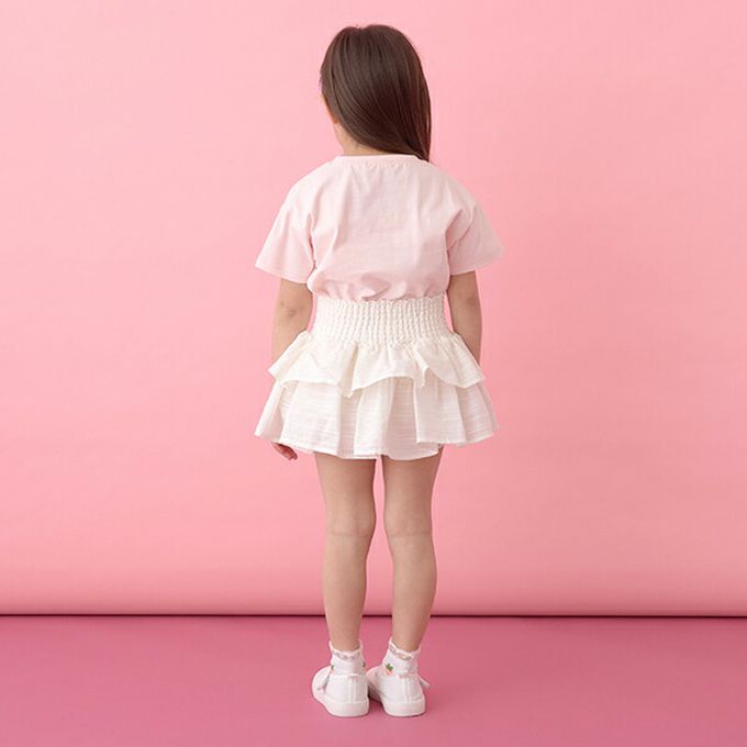 日本 Lycee mine - 澎澎荷葉邊皺褶褲裙-紫