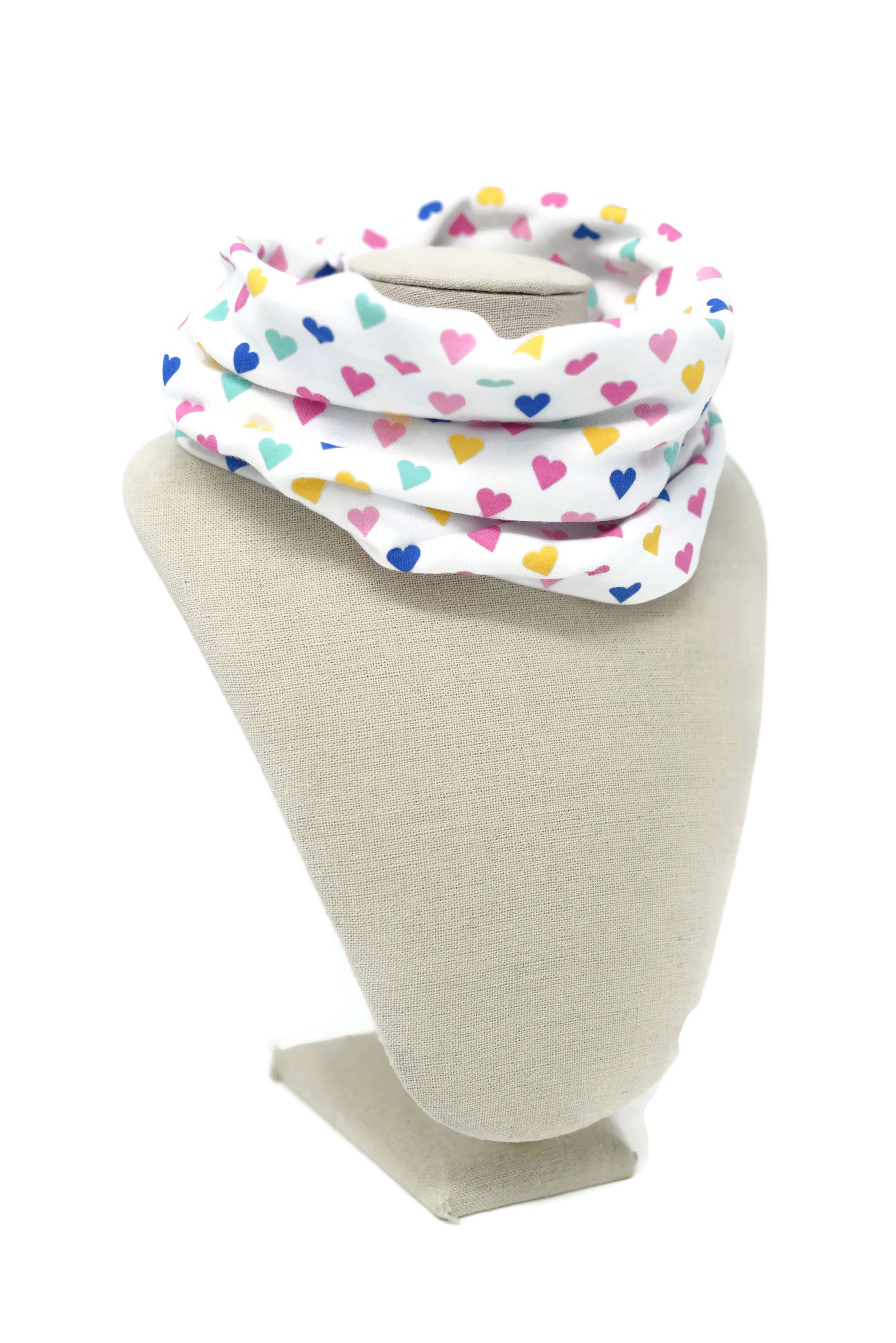 美國 Bazzle baby - 寶寶脖圍圍兜-繽紛愛心 (41*20cm/1入)