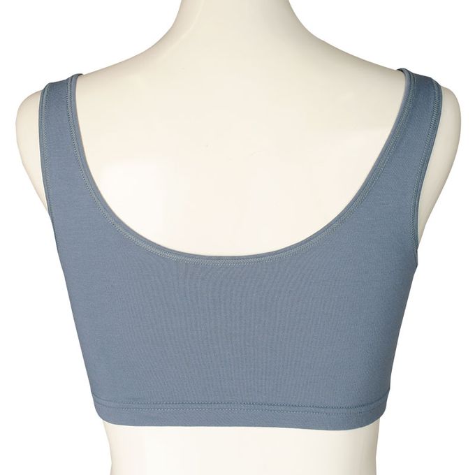 akachan honpo - 半截式內衣-前開式素面-藍色