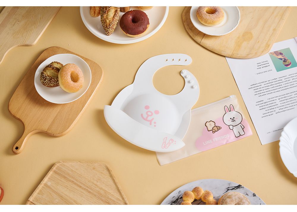 YODA - 寶貝好食兜/餐兜-LINE FRIENDS-熊美款-140g