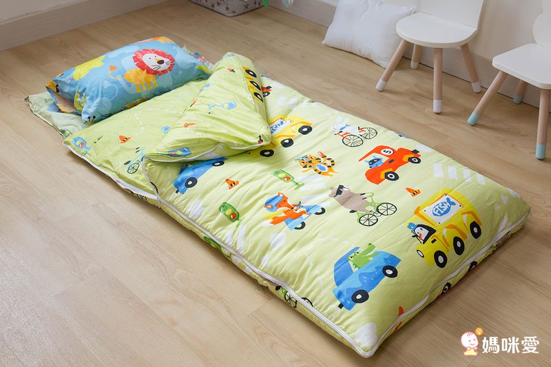 鴻宇 HongYew - 防螨抗菌100%美國棉鋪棉兩用兒童睡袋-交通樂園-1778