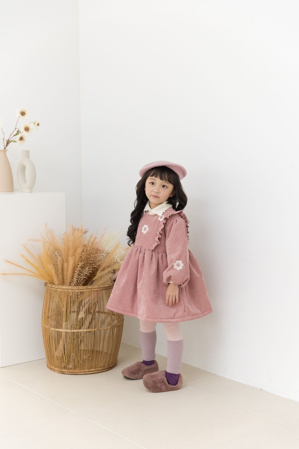 韓國 Orange Mom - 異材質拼接內搭褲-杏